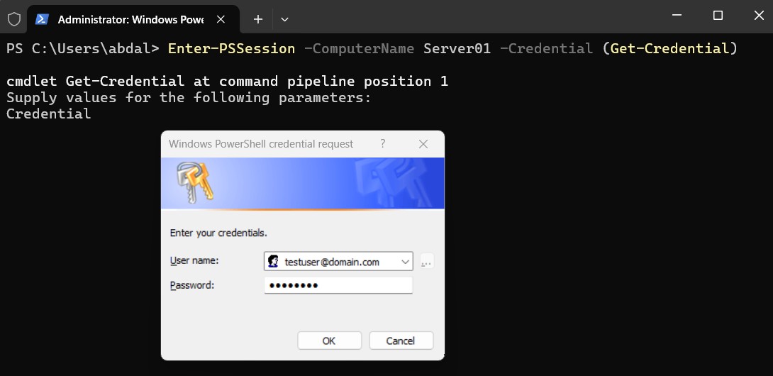 Enter-PSSession