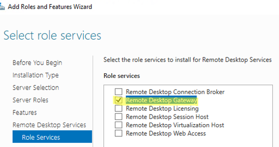 RDS Gateway and Web Access